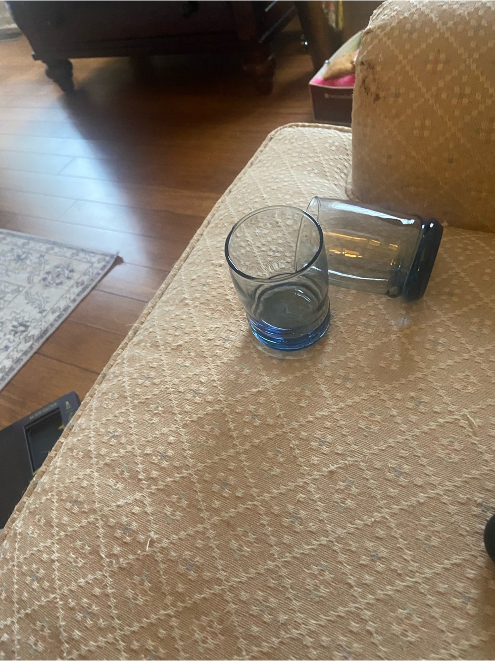 Libbey Blue Tinted Double Old Fashioned Glasses